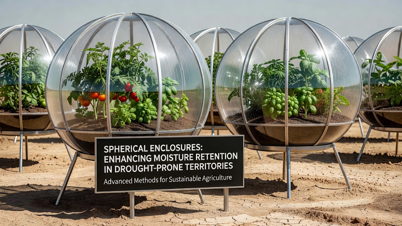 Spherical Enclosures Enhancing Moisture Retention Methods in Drought-Prone Territories
