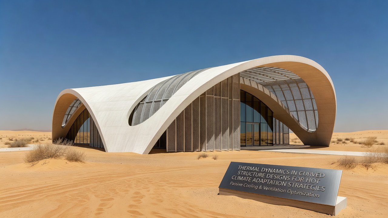 Thermal Dynamics in Curved Structure Designs for Hot Climate Adaptation Strategies